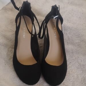 Sun + Stone Black Women's Heels